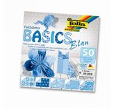 Folia Origami papíry na skládání 10 x 10 cm - modré 80 g