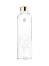 EQUA Mismatch White 750 ml designová luxusní ekologická skleněná lahev na pití