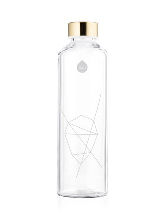 EQUA Mismatch White 750 ml designová luxusní ekologická skleněná lahev na pití