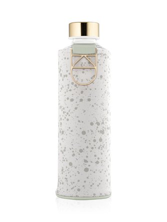 EQUA Mismatch Essence 750 ml designová luxusní ekologická skleněná lahev na pití s obalem z umělé kůže