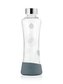 EQUA Metallic Silver 550 ml skleněná ekologická lahev na pití