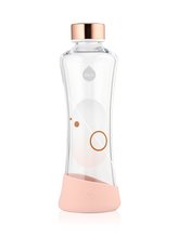 EQUA Metallic Rose Gold 550 ml skleněná ekologická lahev na pití