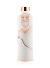 EQUA Mismatch Lava 750 ml designová luxusní ekologická skleněná lahev na pití s obalem z umělé kůže