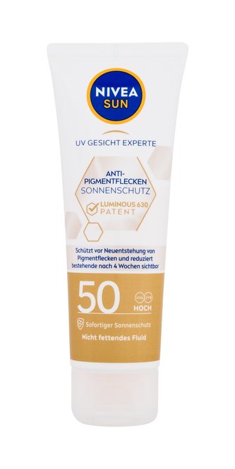 Nivea Sun Opalovací přípravek na obličej Luminous 630 Face Sun Cream 40 ml SPF 50 pro ženy