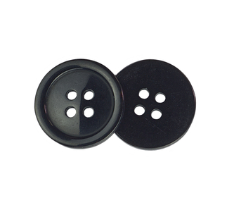 Knoflík - černý - prům. 20 mm