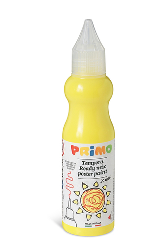 Temperová barva 3D PRIMO, 50ml, lahvička s tenkým hrotem, žlutá