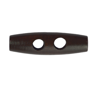 Knoflík - dřevěný - oliva ořech - prům. 40 mm