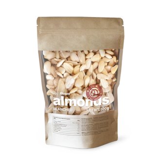 Blanšírované mandle - GymBeam - 500 g