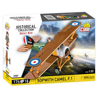 Stavebnice Great War Sopwith Camel F.1, 1:32, 176 k, 1 f