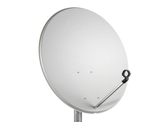 Satelitní parabola Tele Systems offset 80 Fe Economy line - šedá + plastové příslušenství