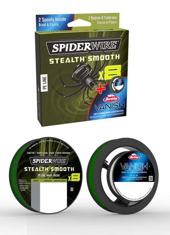 STLTH SMOOTH8 MOOS GREEN 150M 0,11MM 10,3KG /VANISH CLEAR 50M 0,32MM 6,5KG