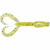 Keitech: Little Spider 3,5" 8,9cm 2,7g Chartreuse Red Flake 5ks