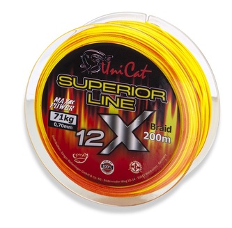 šňůra 12 X Superior Line 0,70mm, 200m, 71 kg