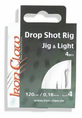 Návazce Drop Shot Rigs vel.4, průměr 0,18mm, 4ks/bal