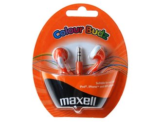 Sluchátka Maxell 303360 Colour Budz Orange
