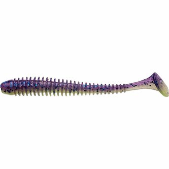 Keitech: Gumová nástraha Swing Impact 4" 10,2cm 4,6g Violet Lime Berry 8ks