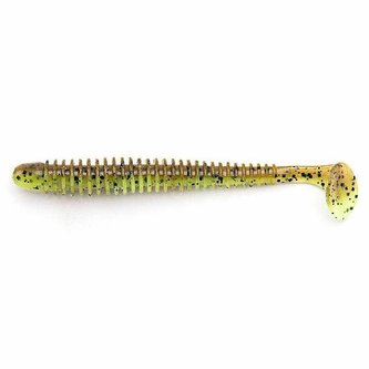 Keitech: Gumová nástraha Swing Impact 4" 10,2cm 4,6g Green Pumpkin PP/Chartreuse 8ks