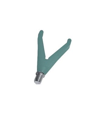 Rohatinka gumová SOFT s čepem W3/8" zelená varianta: přední "V"