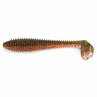 Keitech: Gumová nástraha Swing Impact FAT 3,8" 9,6cm 8,5g Green Pumpkin Fire 6ks