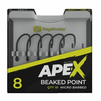 RIDGEMONKEY: Háček Ape-X Beaked Point Barbed Velikost 4 10ks