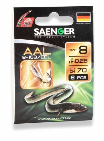 Návazec na úhoře Aal vel. 8, 8 ks/bal