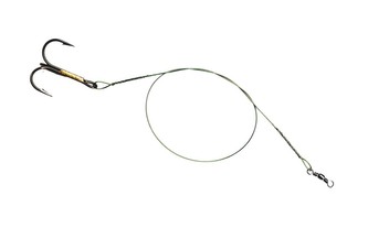 Lanko s trojháčkem 30 cm, 15 kg VMC Hook, 2 ks/bal