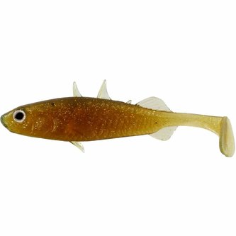 WESTIN: Gumová nástraha Stanley the Stickleback 5,5cm 1,5g Motoroil Gold (BOX48)