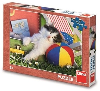 Puzzle 100 XL Kotě odpočívá