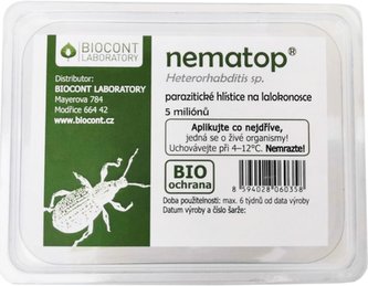 Parazitické hlístice proti larvám lalokonosců (5 milionů) - Nematop