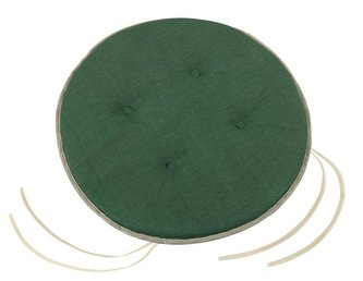 Sedák LADA kulatý hladký - tmavě zelená Uni - průměr 40 cm, výška puru 3 cm