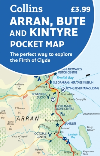 Arran, Bute and Kintyre Pocket Map