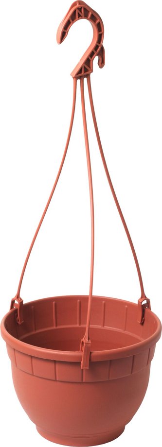 Květináč Siena závěsný s miskou - terakota 18 cm