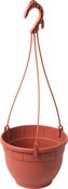 Květináč Siena závěsný s miskou - terakota 18 cm