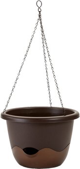 Květináč Mareta závěsný - čokoládová + bronzová 25 cm