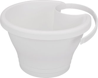 Květináč Corsica Drainpipe clicker - white 24 cm