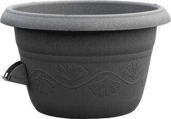 Žardina samozavlažovací Siesta bez závěsu - antracit 25 cm