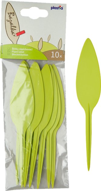 Jmenovka - List zelená (10ks)