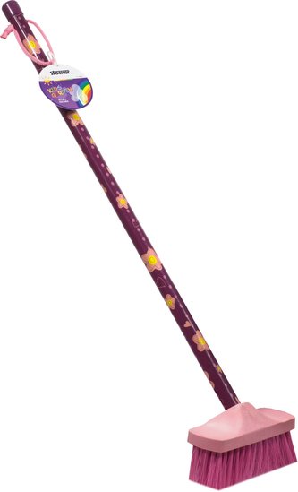 Dětské košťátko růžové 78 cm Stocker