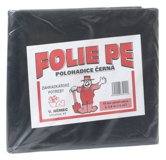 Folie černá 10 bm polohadice 0,8x10 m