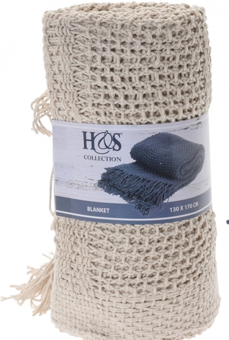 Pléd bílá 130x170 cm