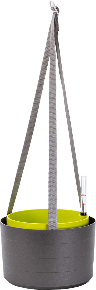 Žardina samozavlažovací trojzávěs Berberis - antracit + zelená 26 cm