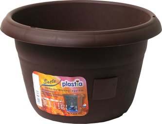 Žardina samozavlažovací Siesta bez závěsu - čokoláda 35 cm