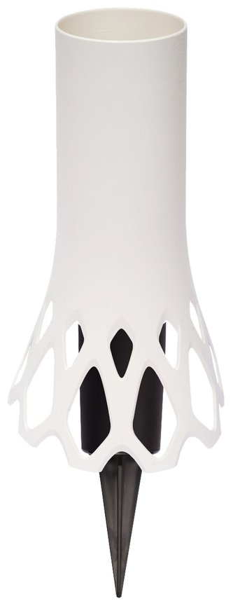 Váza hřbitovní Roseta slonová kost - se zápichem 1l