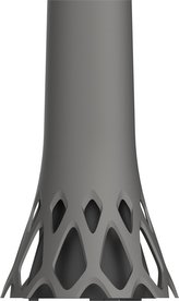 Váza hřbitovní Roseta antracit - se zátěží 1,3l
