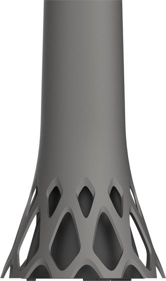 Váza hřbitovní Roseta antracit - se zátěží 1,3l
