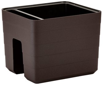 Truhlík samozavlažovací Berberis na zábradlí - čokoláda 30 cm