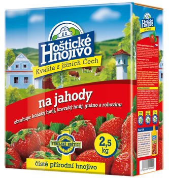 Hoštické - jahody 2,5 kg s guánem