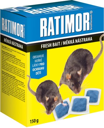 Ratimor Brodifacoum - měkká nástraha 150 g krabička