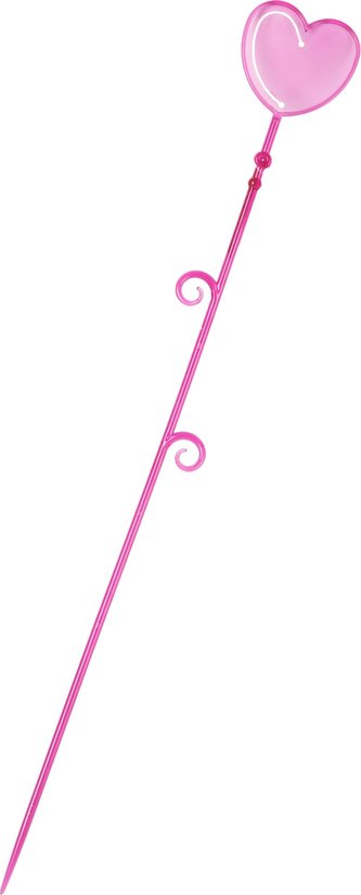 Tyčka k orchideji - srdce 60 cm fialková