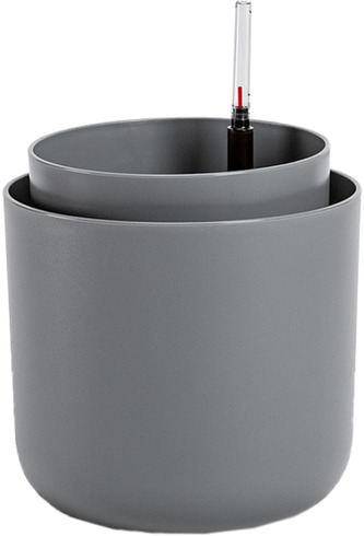 Květináč samozavlažovací Tolita - šedý recyklát 19 cm